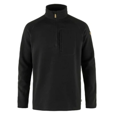 Image of Fjallraven 87154 550 Övik Fleece Half Zip M Sweatshirt Men&#039;s Black Size S