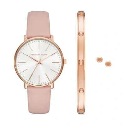 Image of Michael Kors MK1078SET Ladies Pyper Watch and Jewellery Gift Set