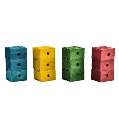 Image of Groovy Blocks Parrot Toy Making Parts Large Pack of 12