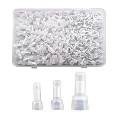 Image of YIXISI 300 PCS Closed End Connectors, Wire Crimp Cap Terminal Kit, Nylon, 3 Models, 22 16/16 14/12 10 AWG