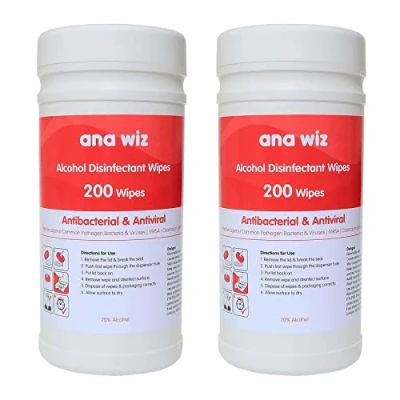 Image of Alcohol Disinfectant Wipes (200 Sheet Tub x 2)