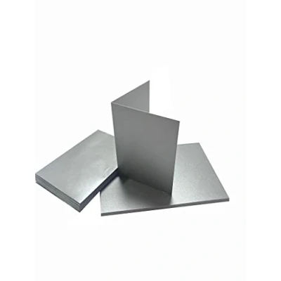 Image of Craft UK 468 C6 Silver Centura Pearl Card and Envelope Pack of 20