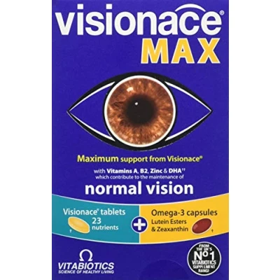Image of Visionace Max Tablets and Capsules, Vitabiotics, 1 X 28+28S