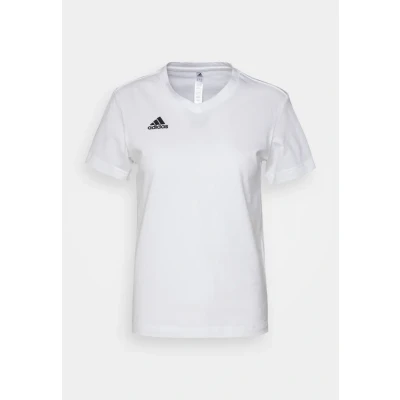Image of adidas Performance Entrada Basic Tshirt, Women&#039;s, Size: XS, White