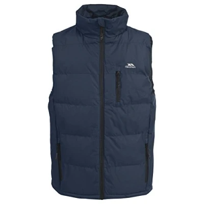 Image of Trespass Men&#039;s Clasp Padded Gilet, Navy, S UK