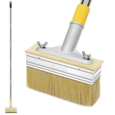Image of SUPERFA 7 in Decking Paint Brush with 60 Long Handle, Deck Stain Applicator for Stains, Paint, Garden Paints