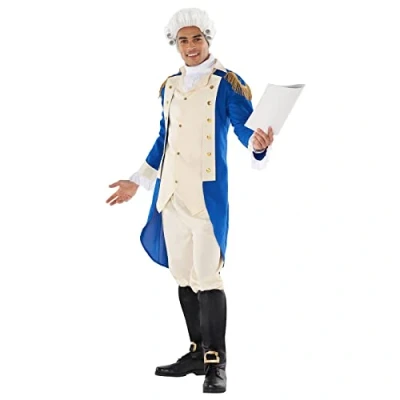Image of Morph Costumes George Washington Costume For Men Colonial Adult Halloween Large