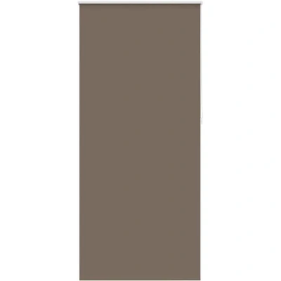 Image of vidaXL Roller Blind Light Blocking Thermal Blinds with Easy Mounting Accessories, Coffee Brown Colour, Ideal for Bedroom and Office, Size 120x230 cm