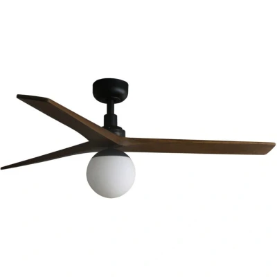 Image of Klim Medium Black, Walnut DC Ceiling Fan E27 6 Speed