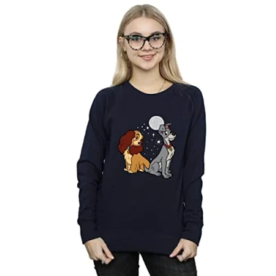 Image of Disney Lady And The Tramp women&#039;s Sweatshirt in Blue