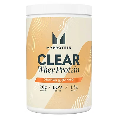 Image of Myprotein Clear Whey Isolate Orange + Mango 260g Cool and Refreshing Protein Shake Alternative 20g 4,5g BCAA per Serving