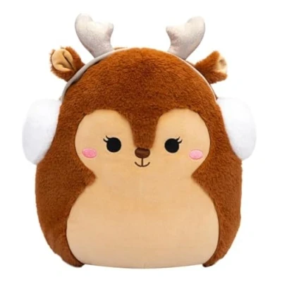 Image of Squishmallows Squishmallow Plush Toy FuzzAMallows Darla the Christmas Reindeer 30 cm Cuddly Toys Original 2024