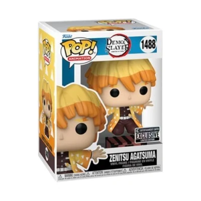 Image of Funko POP! Animation Demon Slayer Zenitsu (Laying) Collectable Vinyl Figure Gift Idea Official Merchandise Toys for Kids &amp; Adults Anime Fans Model Collectors and Display