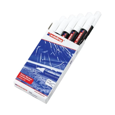 Image of edding 791 Paint Marker Bullet Tip 1 2mm Line White (Pack 10)