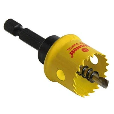 Image of Starrett HSS Bi Metal Hole Saw CSC22 Cordless Smooth Cutting For Wood Plastics Steel Various Materials 22mm
