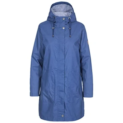 Image of Trespass Tredt Women SPRINKLED Waterproof Jacket with Adjustable Grown On Hood Navy, XX Small
