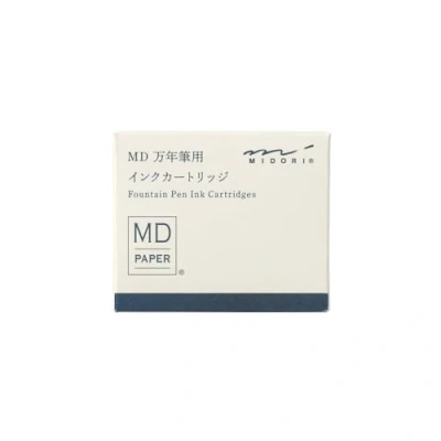 Image of Midori 38081006 Fountain Pen, Cartridge for MD Blue Black