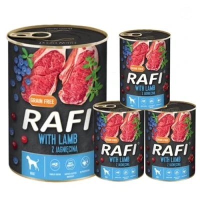 Image of Complete Wet Dog Food: Meat &amp; Natural Ingredients, Grain Free, Immune Boosting Superfoods in Every Flavor! Healthy Tasty Nutrition for All Breeds! (Lamb, 4x400g)