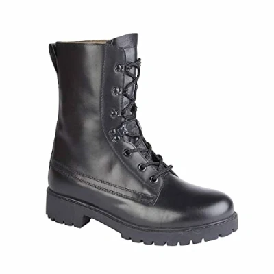 Image of Grafters M9666A Unisex Leather Assault Boots Black UK 9