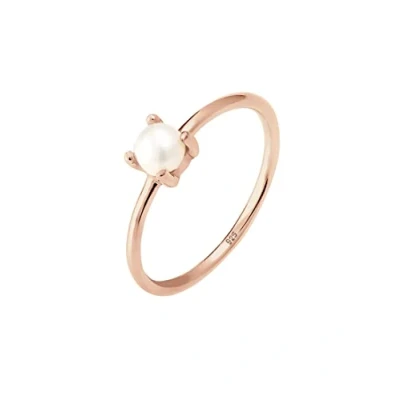 Image of Elli Ring Ladies Solitaire with Freshwater Cultured Pearl in 925 Sterling Silver