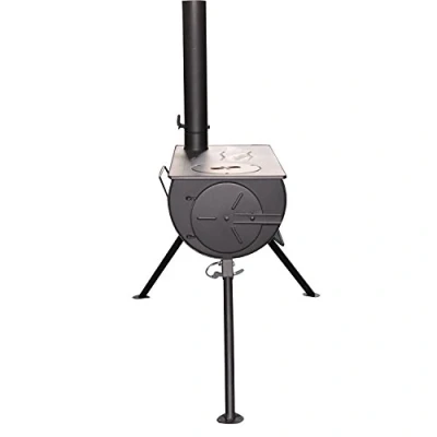 Image of DWD Outdoor Camping Camp Fire Wood Burner Stove with Carry Bag (Stove)