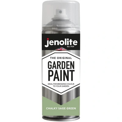Image of JENOLITE Directorust Chalky Spray Paint SAGE GREEN 400ml Multi Surface Finish Ideal For Furniture, Ornaments, Picture Frames Interior &amp; Exterior Use RAL 7494C