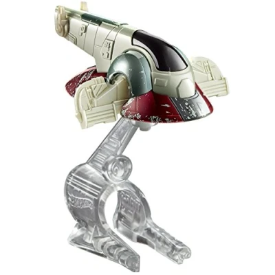 Image of Mattel Hot Wheels Disney Star Wars Die Cast Starship Vehicle Boba Fett&#039;s Slave I Age 4+
