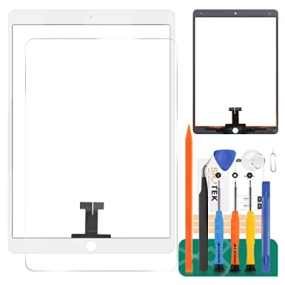 Image of For iPad Air 3 2019 Touch Screen A2153 A2123 A2152 Glass Replacement,For Pro 10.5 (2017) Digitizer A1701 A1709 Panel Repair Parts Kit (White)
