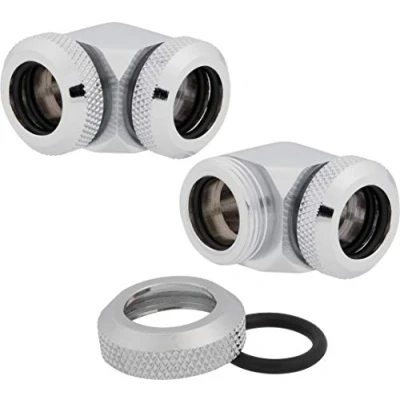 Image of Corsair HYDRO X Series XF Hardline 12mm OD 90 Bits Chrome (Pack of 2)