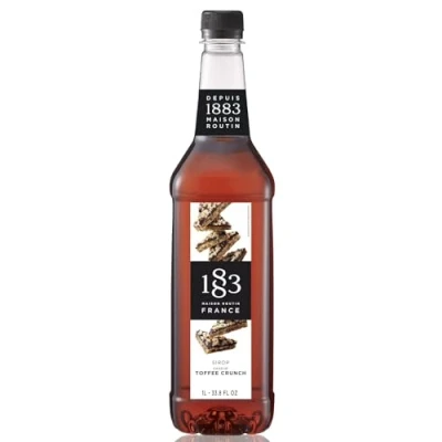 Image of Maison Routin 1883 Toffee Crunch Syrup, Pet Bottle 1000 Milliliter