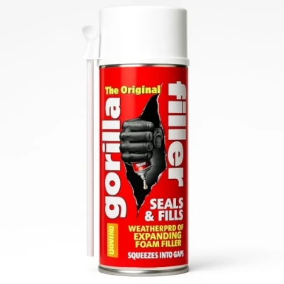 Image of Expanding Foam Filler for Gap Airtight Crack Seals Gorilla Seal Your Gaps with Weather Proof 500ml