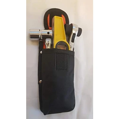 Image of Scaffolding Nylon Garden Tools Pockets Organizer Selection Double Tripple Frog Multipurpose Pocket Tape Level Holder (Versatile Pocket)
