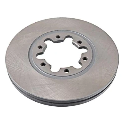Image of 6M341027BA Brake disc FEBI BILSTEIN 43968 Front Axle 256mm 24mm 6 Hole 108mm internally vented Coated FORD: Ranger Mk2, Mk2
