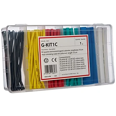 Image of Coloured Heat Shrink Tubing Kit 100 Pieces