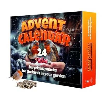Image of Bird Food Advent Calendar 2024 Assorted Wild Seed 24 Days Christmas Countdown Calendar. for Stocking Fillers, Secret Santa Garden Gifts, Adult