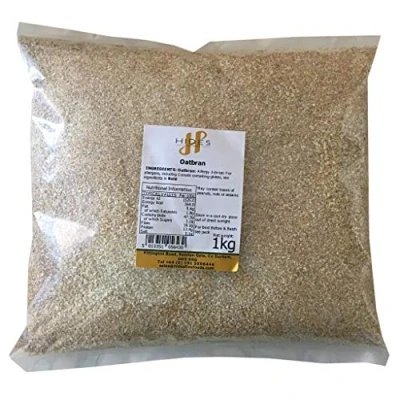 Image of Hides Fine Foods Oatbran 1kg GMO Free Suitable for Vegetarians Baking Muffins Cakes Breakfast Porridge Overnight Oats Flapjacks Snacks