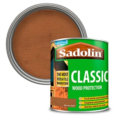 Image of Sadolin Classic Wood Protection 1 litre Burma Teak