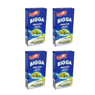 Image of Dried Peas 250g Home &amp; Hatch Bundle with Batchelors Bigga (Pack of 4), Suitable for Salads, Soups, Stews, or Curries