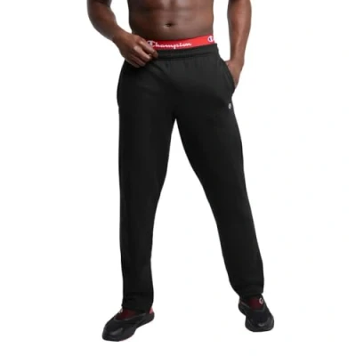 Image of Champion Men&#039;s Powerblend Open Bottom Fleece Pants, Black 549314, L UK