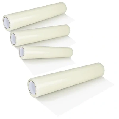 Image of Self Adhesive Clear Sticky Protective Carpet Protection Film Rolls for Refurbishments Decorating &amp; DIY Use (600mm x 25m)