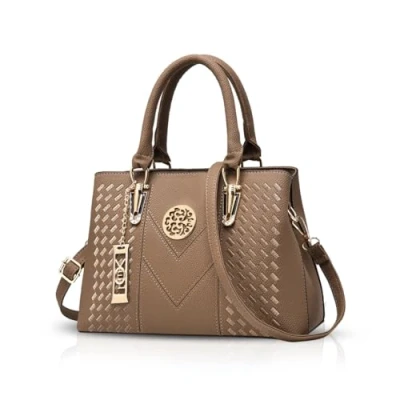 Image of NICOLE&amp;DORIS Women Handbags Fashion Top Handles Bags Elegant Shoulder for Classic Shopper Ladies Crossbody Bag Khaki