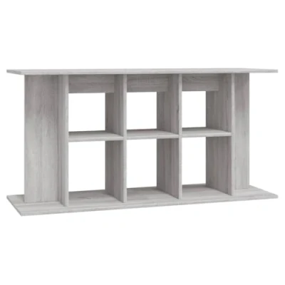 Image of vidaXL Aquarium Stand in Grey Sonoma, Made of Durable Engineered Wood, with Ample Storage Space 120x40x60 cm