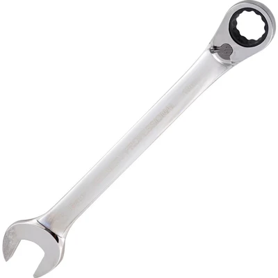 Image of Kennedy Metric Combination Ratchet Spanner, Fixed Head, Reversible, 16mm