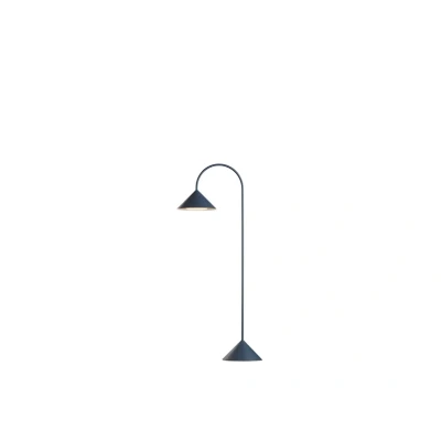 Image of FRANDSEN LED floor lamp Grasp, petrol, height 72 cm, metal