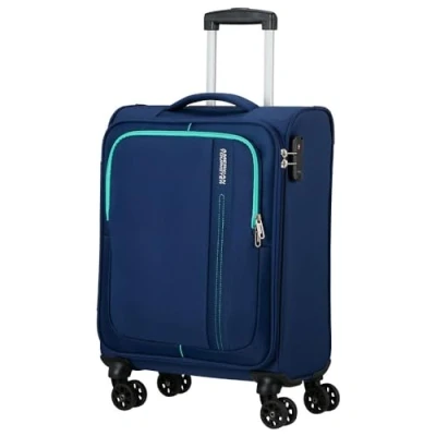 Image of American Tourister Sea Seeker Spinner S Cabin Luggage 55 cm 36 L Blue (Combat Navy), (55 L)