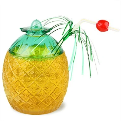 Image of bar@drinkstuff Pineapple Glass 20.8oz / 590ml Plastic Shaped Cocktail