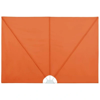 Image of vidaXL Collapsible Terrace Side Awning Terracotta 400x200 cm