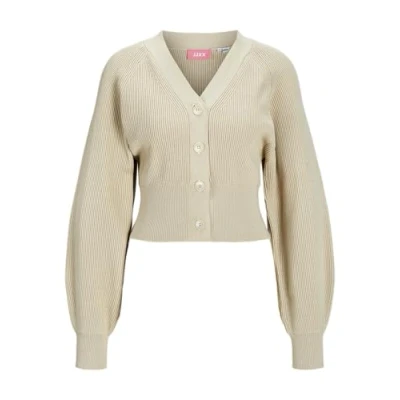 Image of JJXX Jxstina Twist Cardigan, Women&#039;s, Size: Large, Fog