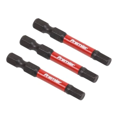 Image of Sealey Premier Hex 5mm Impact Power Tool Bits 50mm 3pc