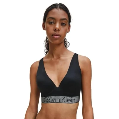 Image of Calvin Klein Ladies Underwear Women Womens Bras Push Up For Women&#039;s Plunge Bra Black Size B/34